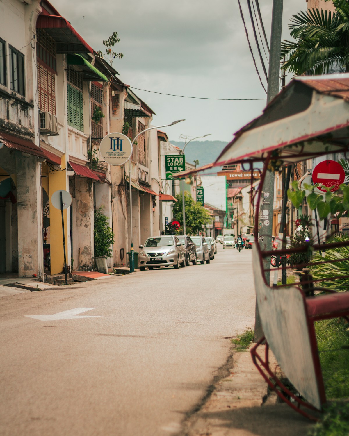 Street scene in George Town, Penang, Malaysia