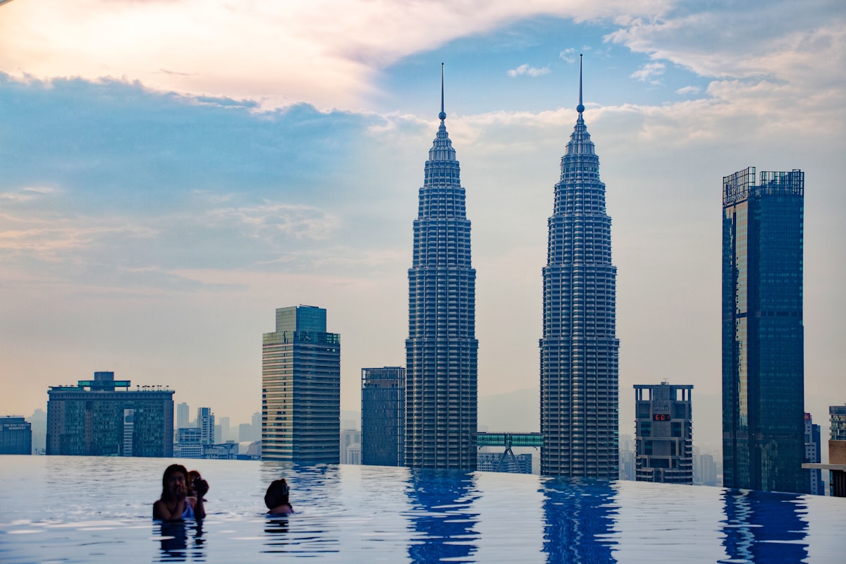 Hotel pool, Johor Bahru, Malaysia
