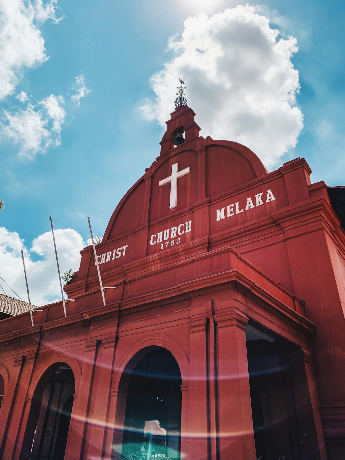Christ Church Melaka, the red 1753 Dutch church on Dutch Square, Malacca, Malaysia
