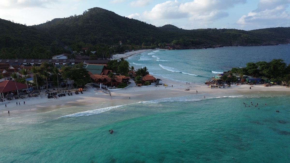 Small island in ocean, Kota Kinabalu area, Malaysia