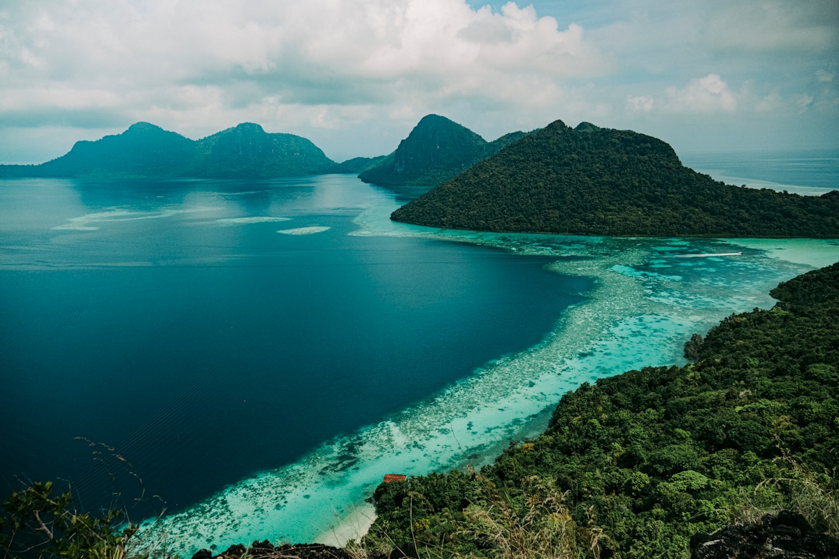 Boat on sea, Semporna, Sabah, Malaysia